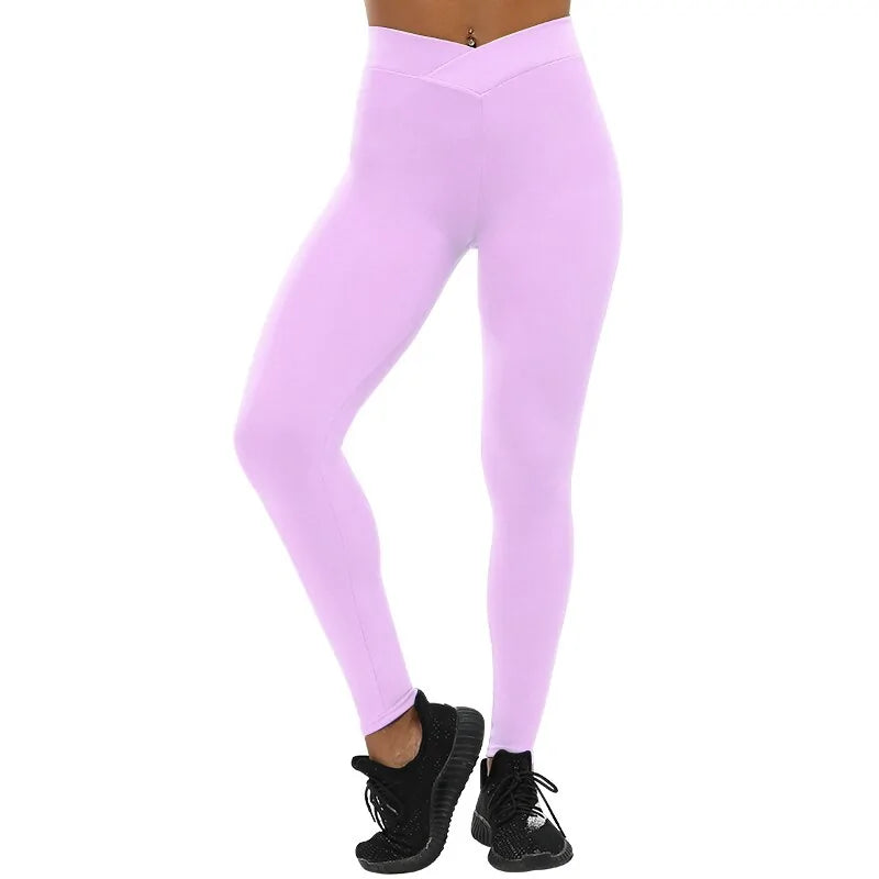 V-Waist Push Up Slim Leggings: Fashionable Workout & Pencil Pants for Women